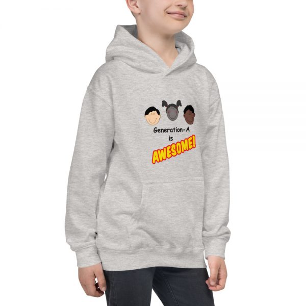 Generation-A Is Awesome! – Kids Hoodie - Gray